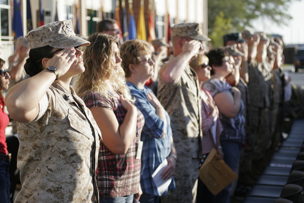 Cherry Point memorializes 9/11 during morning colors