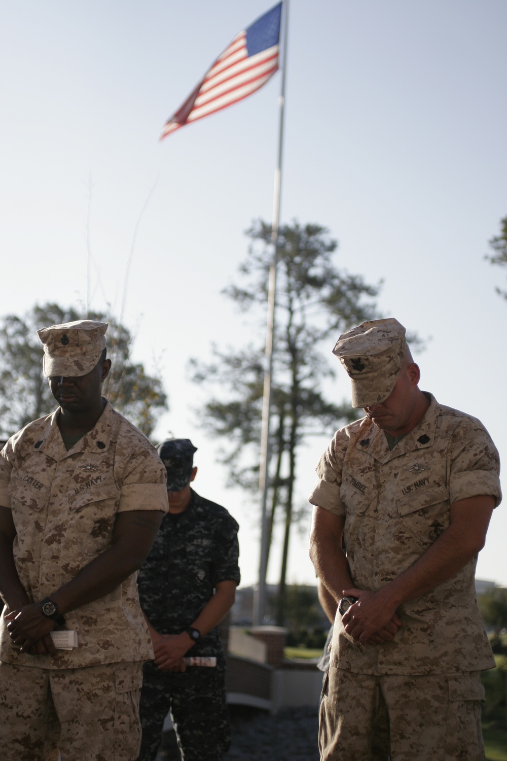 Cherry Point memorializes 9/11 during morning colors