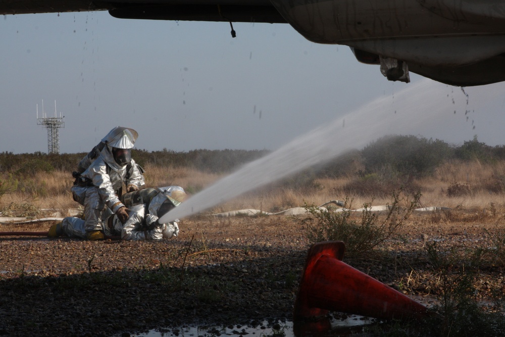 ARFF Marines train to save lives