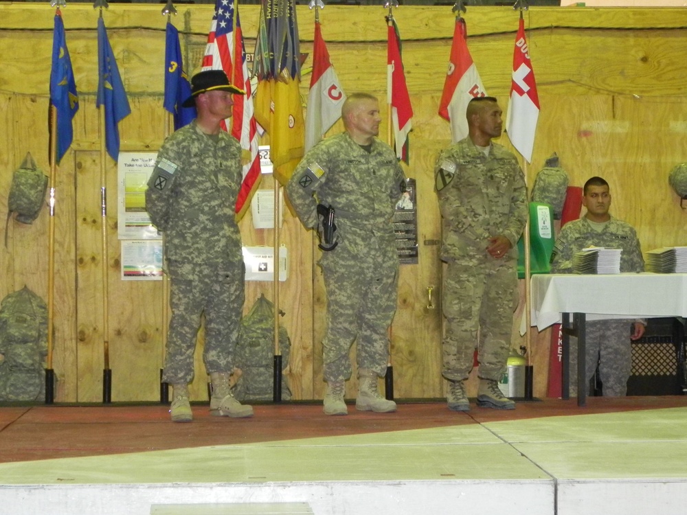 Task Force Six Shooters inducts 28 soldiers into NCO Corps