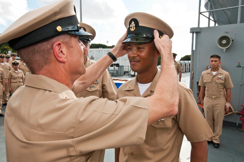 DVIDS - Images - U.S. 7th Fleet, USS Blue Ridge Chief Pinning Ceremony ...