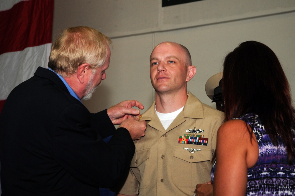 USS Ronald Reagan Chief Petty Officer pinning ceremony