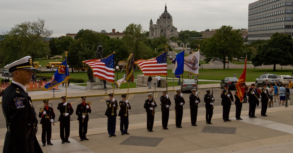 Color Guard participates at the 2011 Minnesota Festival of Tribute and Honor
