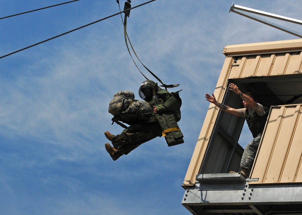 Rough Terrain Airborne Training: Paratroopers prepare for any landing