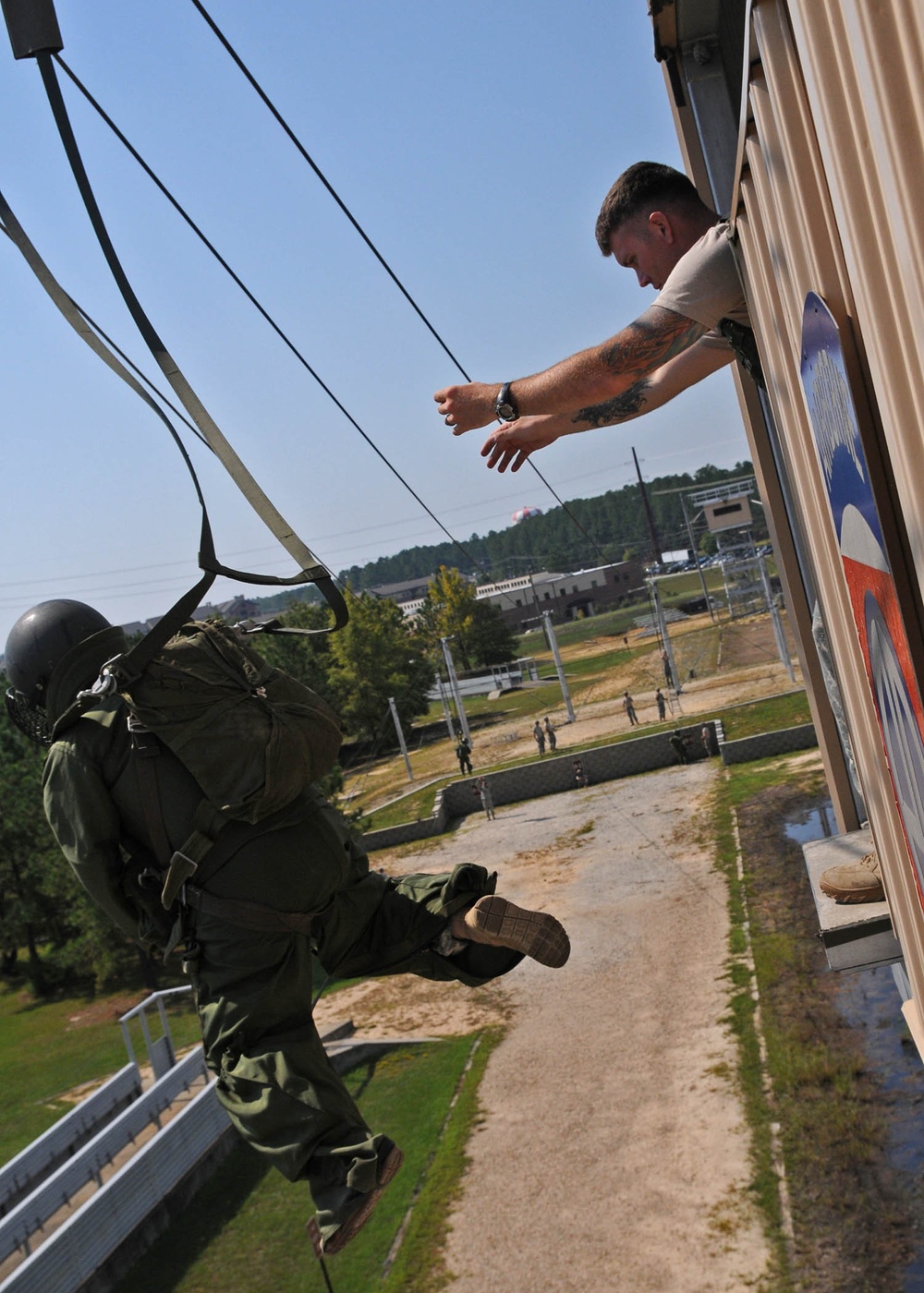 Rough Terrain Airborne Training: Paratroopers prepare for any landing