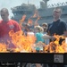 USS George H.W. Bush steel beach picnic