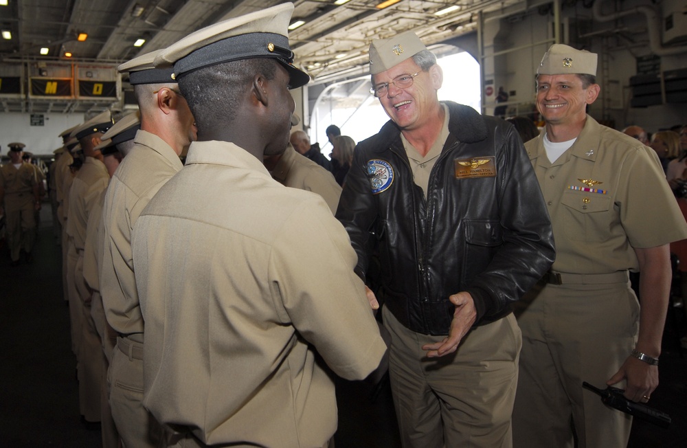 USS Enterprise chief petty officer pinning ceremony