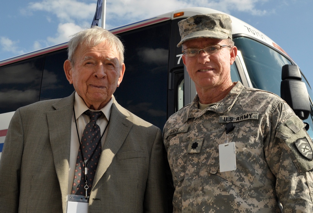 The last remaining distinguished service Cross recipient from the 41 Infantry Division