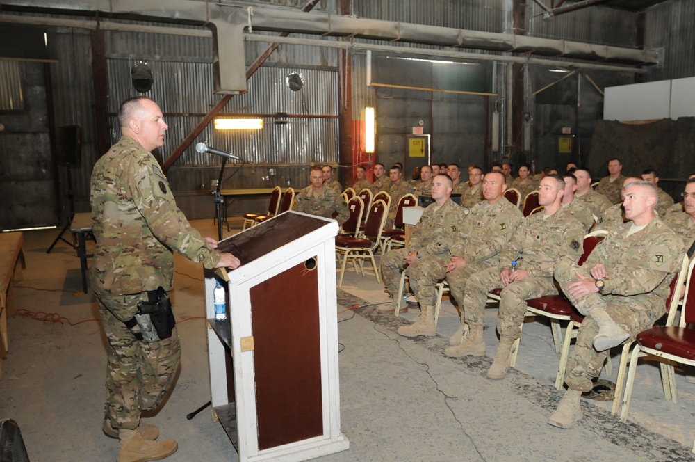 Deputy director of the Army National Guard visits soldiers in Afghanistan