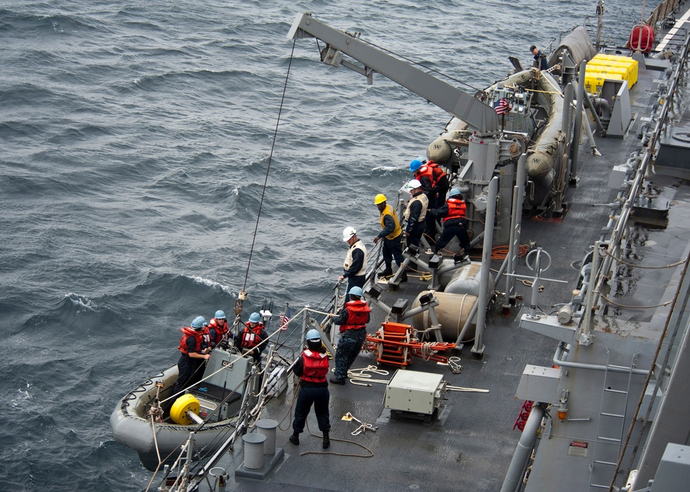 USS Arleigh Burke action