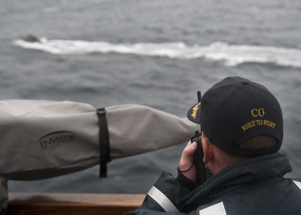 USS Arleigh Burke action