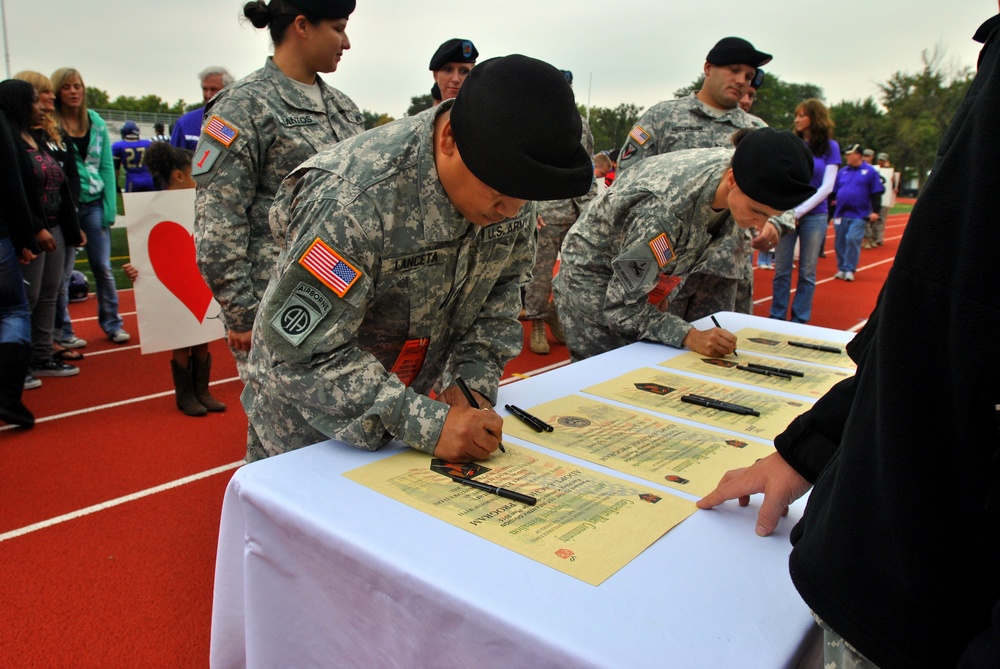 601st ASB signs Adopt-a-School covenants