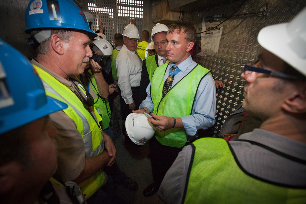 Medal of Honor recipient Marine Sgt. Dakota Meyer tours Ground Zero, Sept. 21