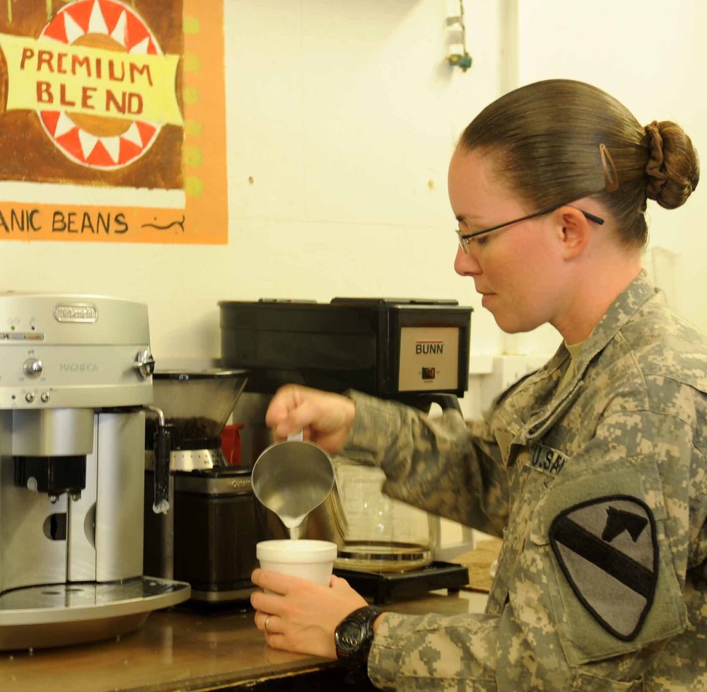 Coffee spot provides caffeine, comfort and sanctuary to soldiers