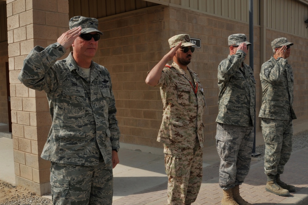 Maj. Gen. Jim Jones tours an undisclosed location in Southwest Asia