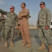 Maj. Gen. Jim Jones tours an undisclosed location in Southwest Asia