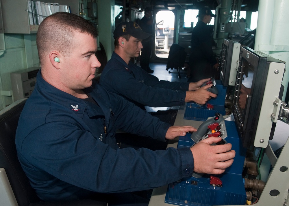 USS Arleigh Burke action