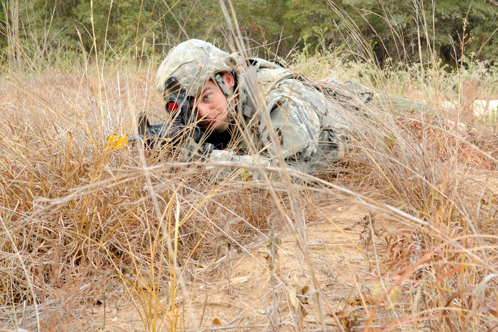 Alpha Troop dismounts