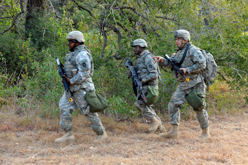 Alpha Troop dismounts