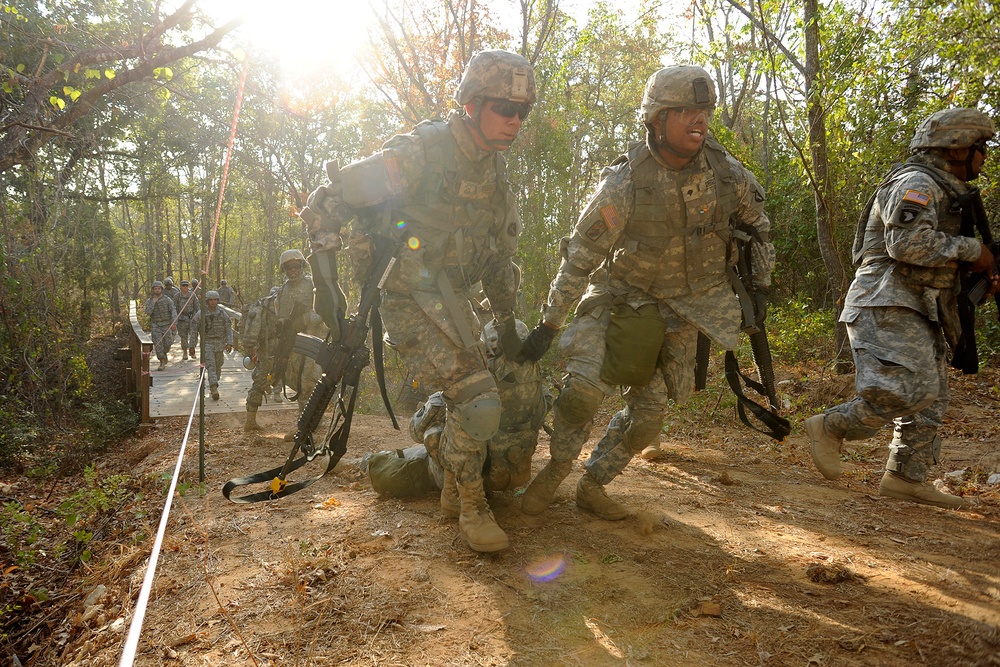 Alpha Troop dismounts