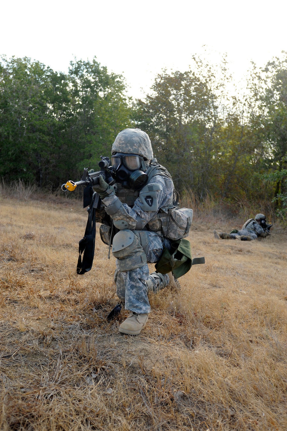 Alpha Troop dismounts