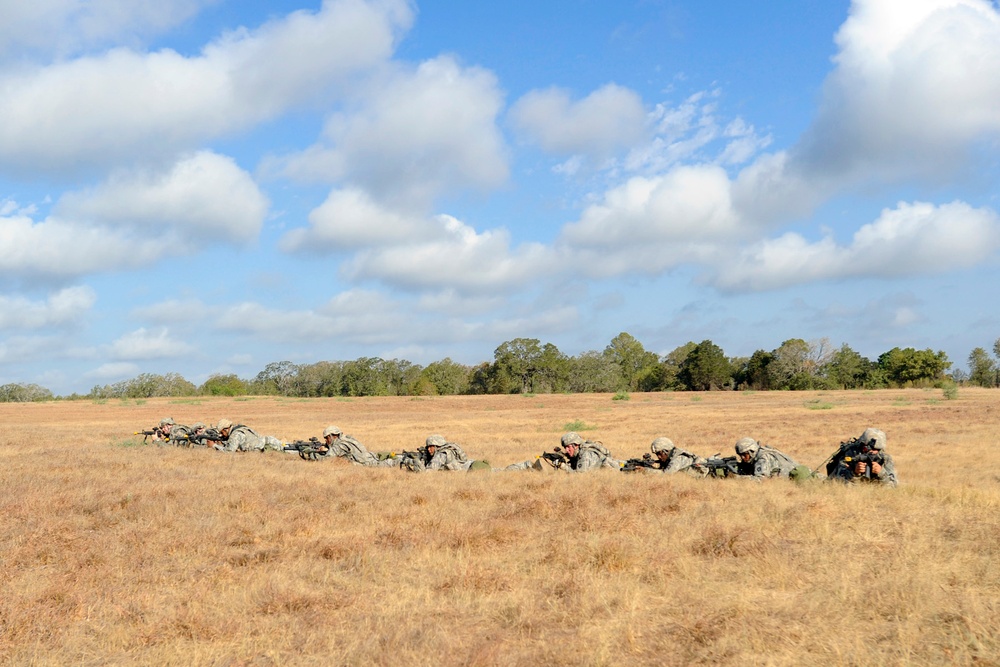 Alpha Troop dismounts