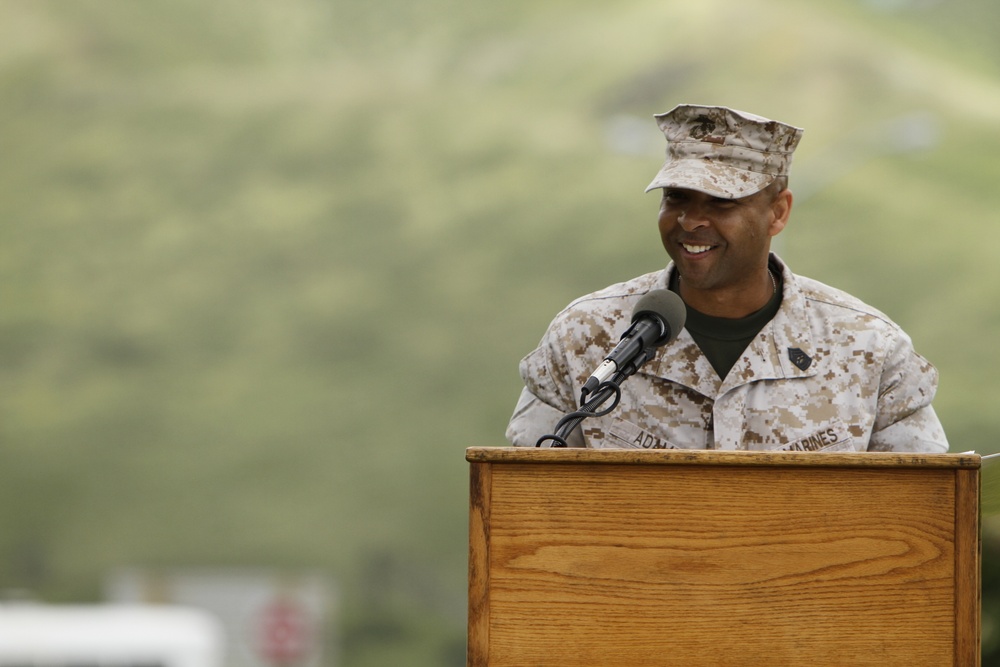 Master Sgt. Terry Adams IV retires