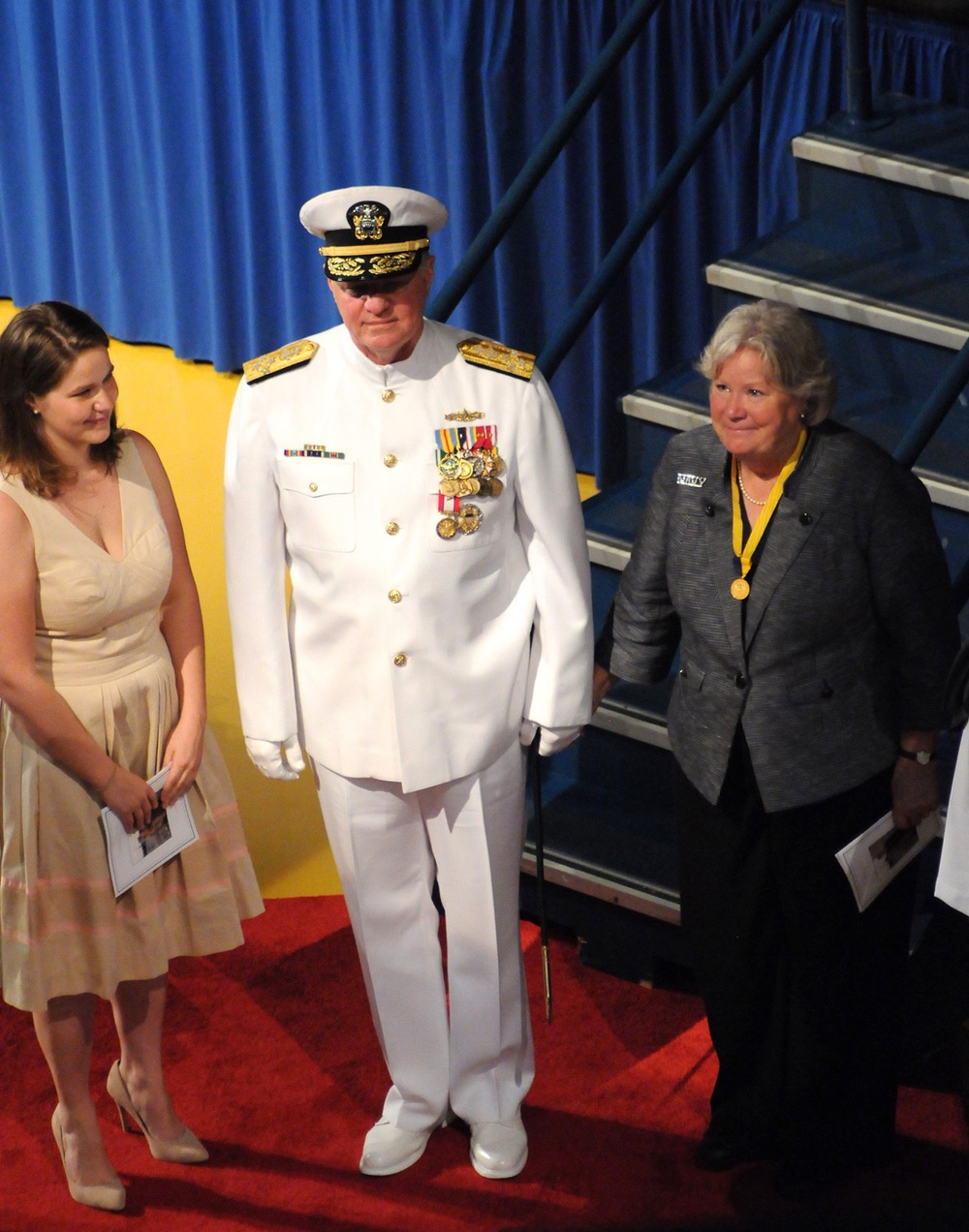 Change of command ceremony at the US Naval Academy