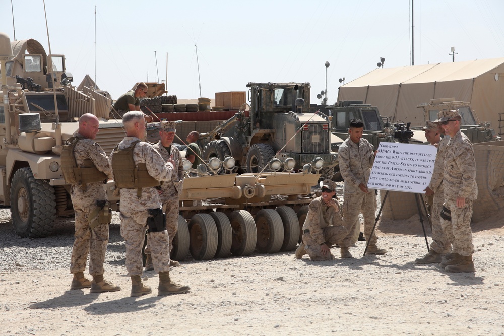 Commandant of the Marine Corps visits 3/6 Marines and sailors in Marjah