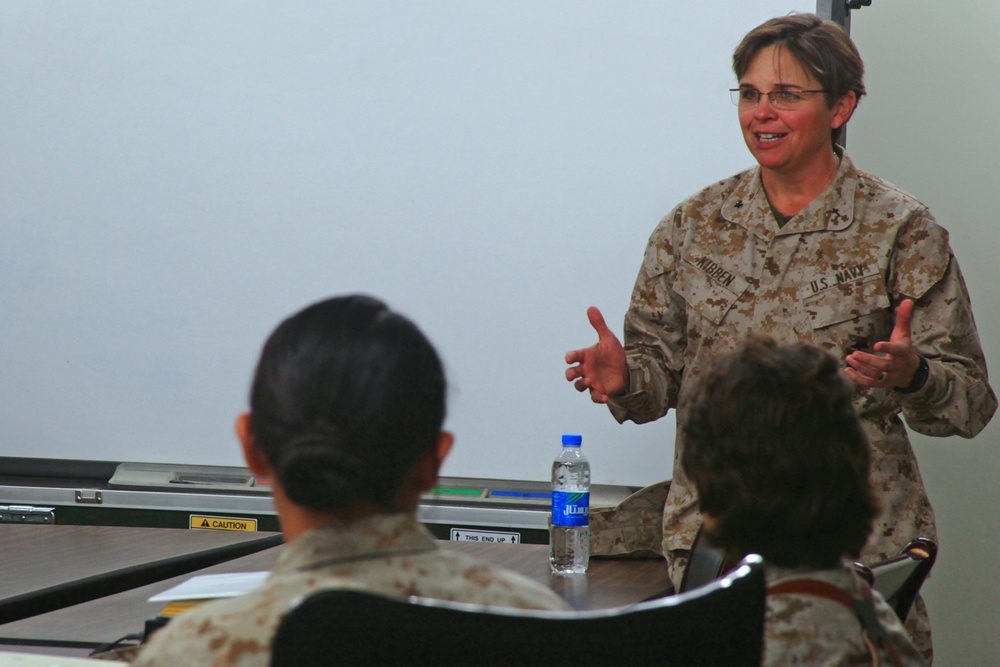 Chaplain of the Marine Corps meets with incoming Female Engagement Team
