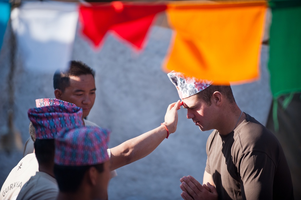 Gurkhas celebrate religious-festival Dashain in Helmand province