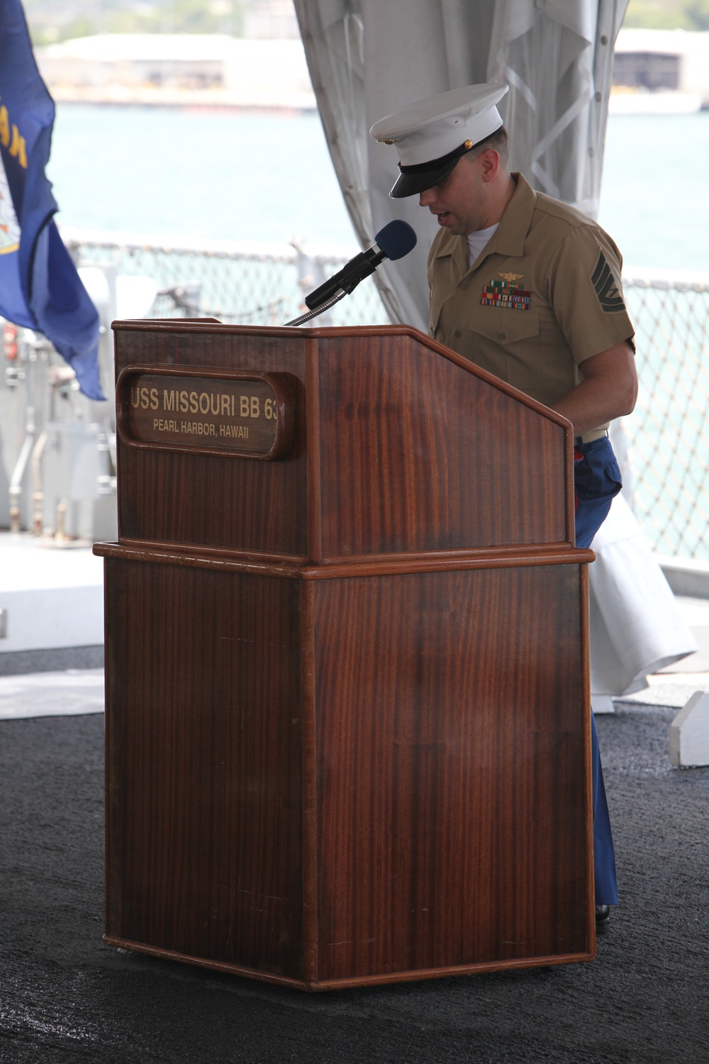 Master Gunnery Sgt. Eduardo Rodriguez retires