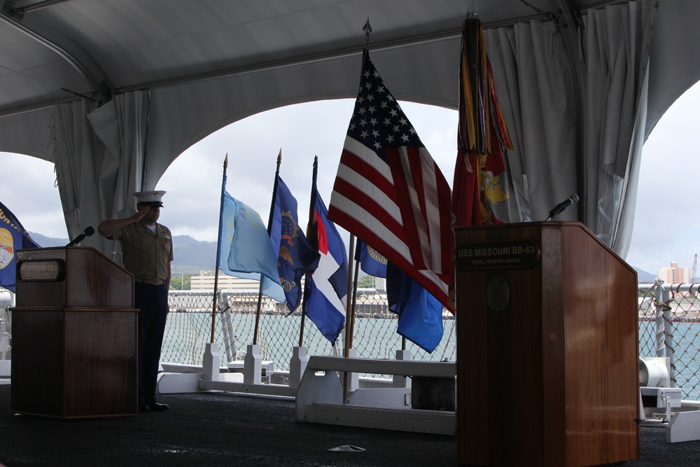 Retirement ceremony for Master Gunnery Sgt. Eduardo Rodriguez