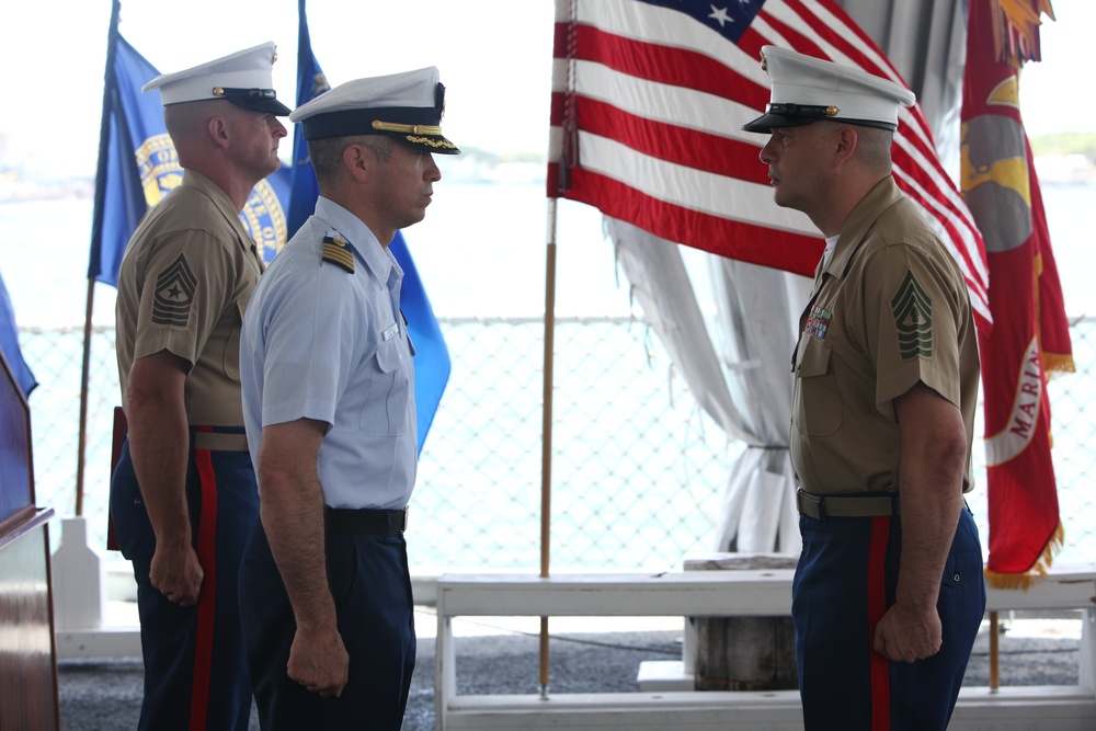 Retirement ceremony for Master Gunnery Sgt. Eduardo Rodriguez