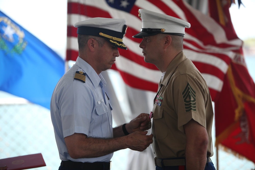 Retirement ceremony for Master Gunnery Sgt. Eduardo Rodriguez