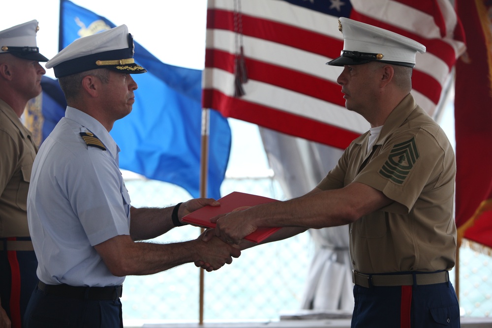 Retirement ceremony for Master Gunnery Sgt. Eduardo Rodriguez