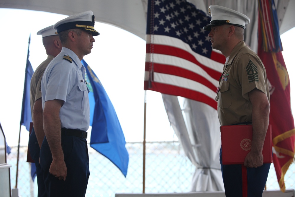 Retirement ceremony for Master Gunnery Sgt. Eduardo Rodriguez