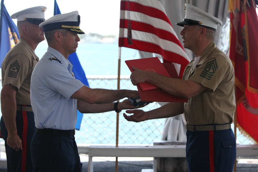 Retirement ceremony for Master Gunnery Sgt. Eduardo Rodriguez