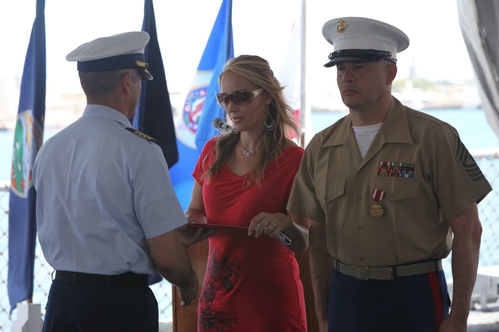 Retirement ceremony for Master Gunnery Sgt. Eduardo Rodriguez