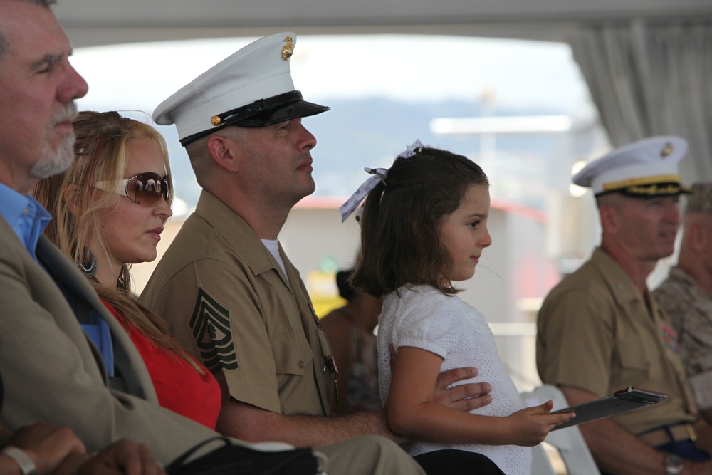 Retirement ceremony for Master Gunnery Sgt. Eduardo Rodriguez