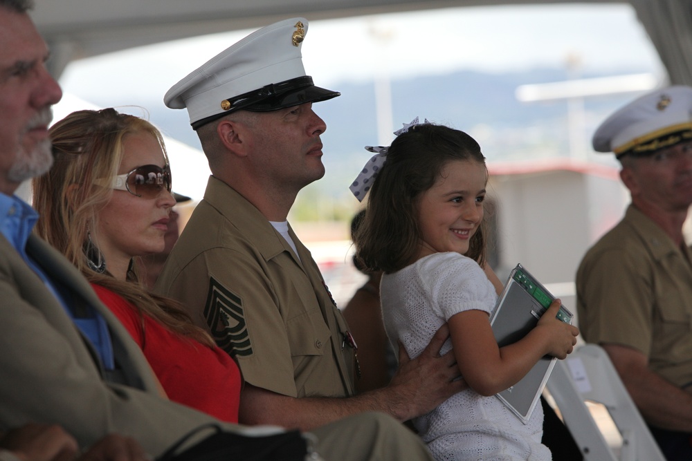 Retirement ceremony for Master Gunnery Sgt. Eduardo Rodriguez