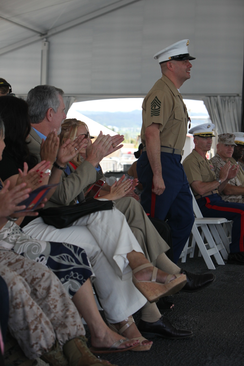 Retirement ceremony for Master Gunnery Sgt. Eduardo Rodriguez