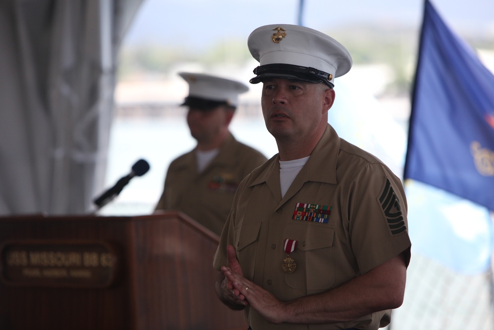 Retirement ceremony for Master Gunnery Sgt. Eduardo Rodriguez