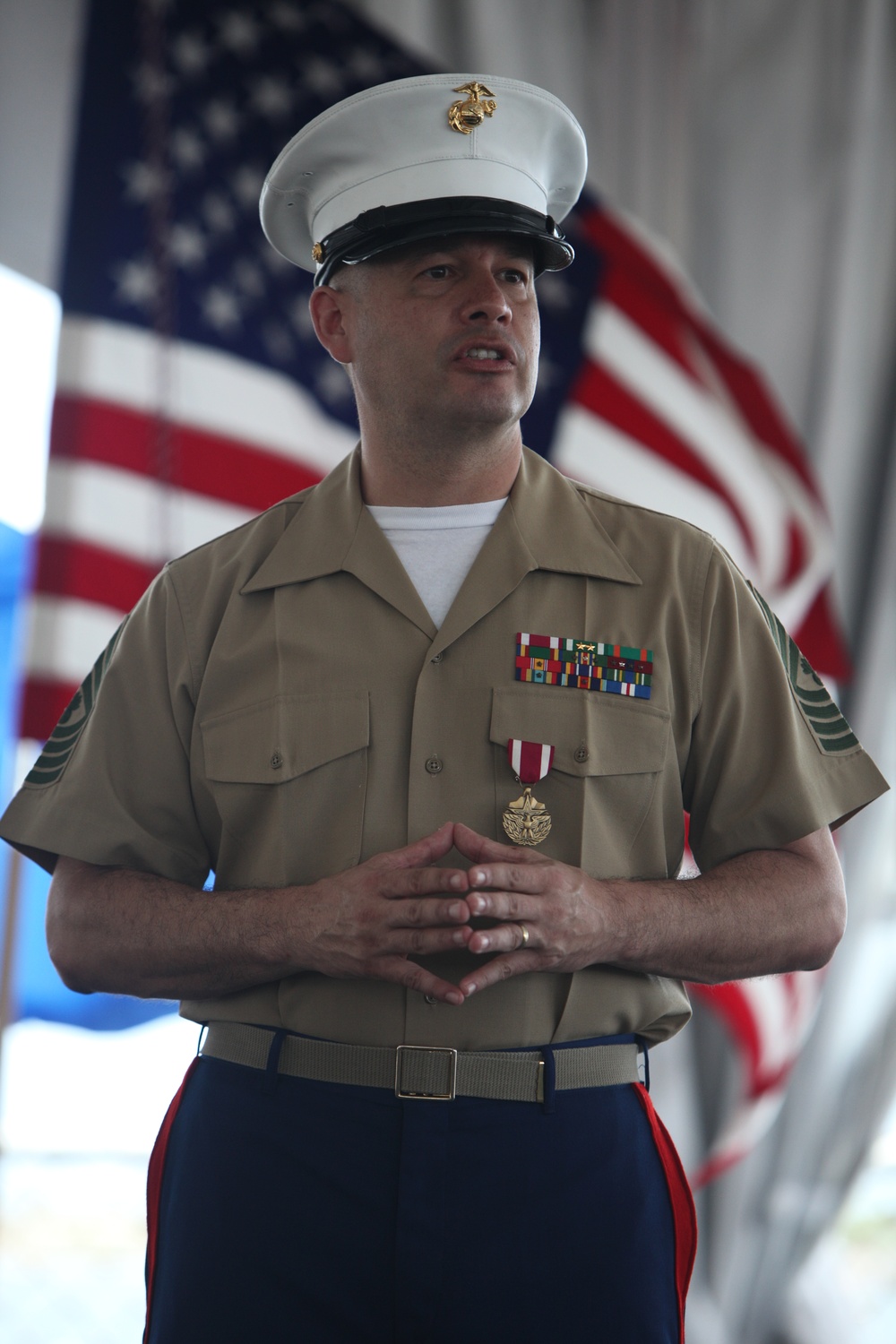 Retirement ceremony for Master Gunnery Sgt. Eduardo Rodriguez