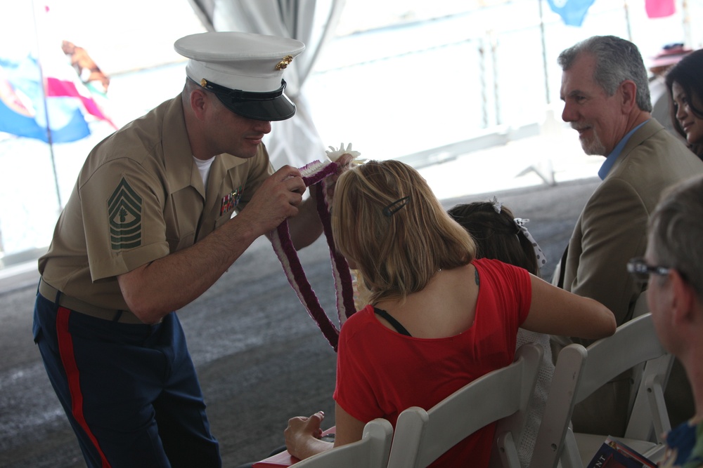 Retirement ceremony for Master Gunnery Sgt. Eduardo Rodriguez