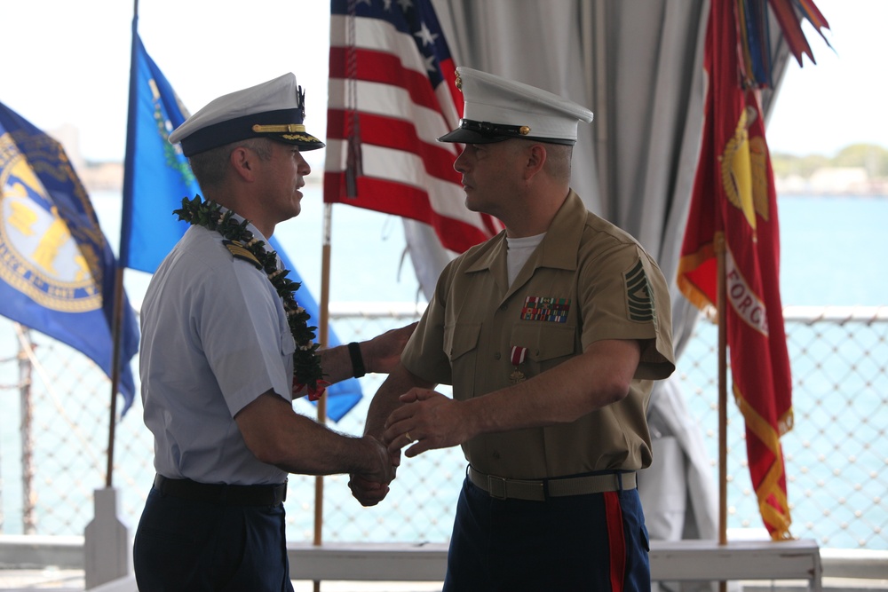 Retirement ceremony for Master Gunnery Sgt. Eduardo Rodriguez