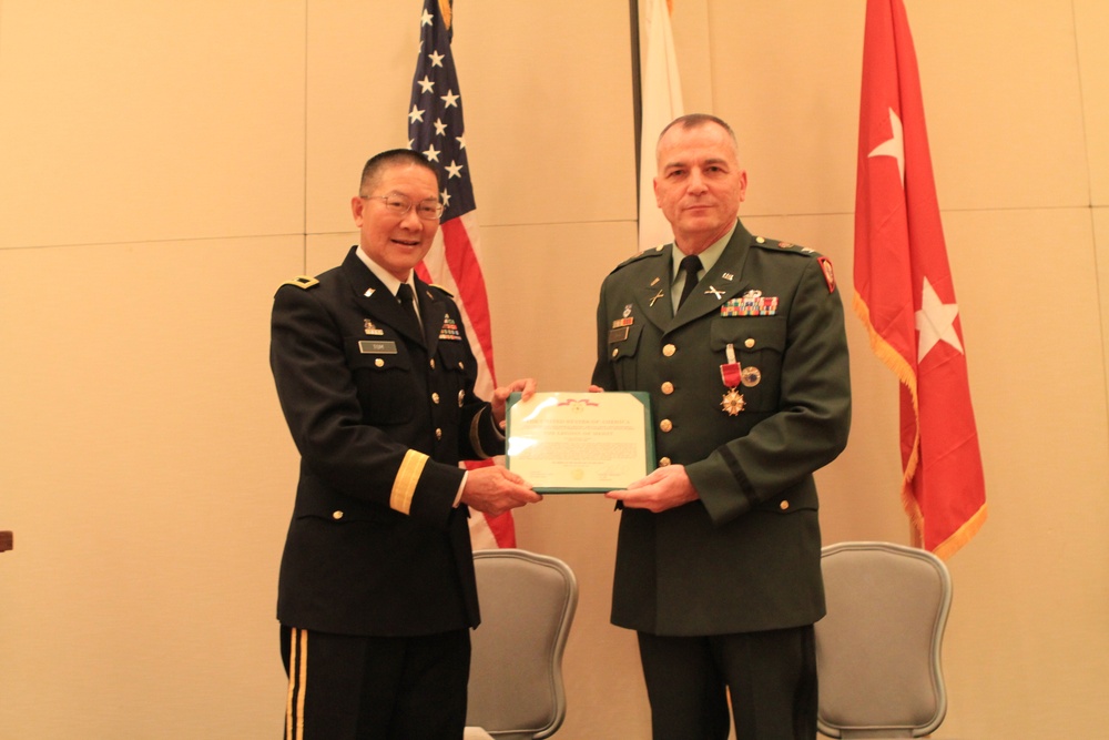 Col. Michael F. Davino receives the Legion of Merit