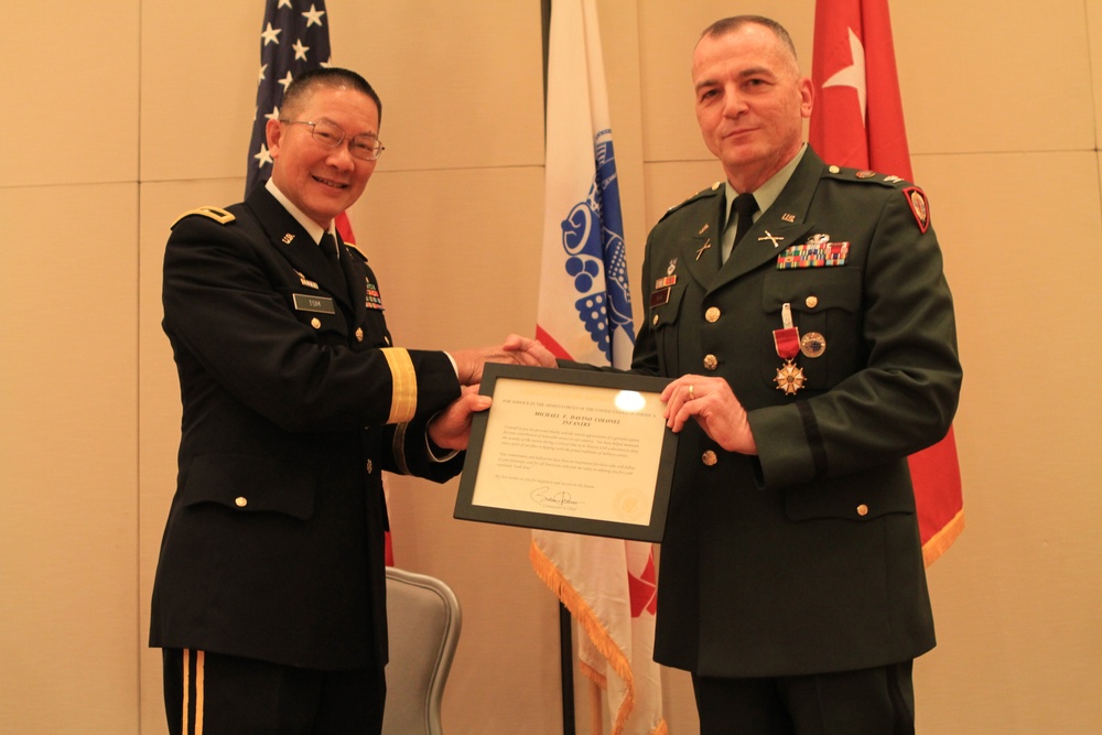 Col. Michael F. Davino receives the Legion of Merit