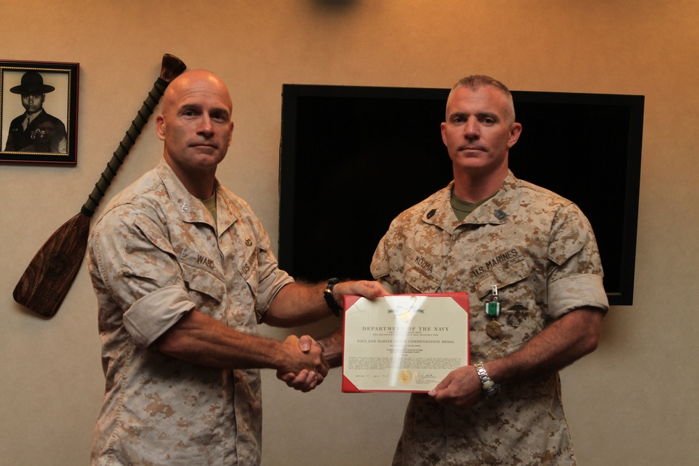 Kozma receives Navy Commendation Medal