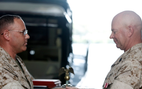 Master Gunnery Sgt. Werthmann's retirement ceremony